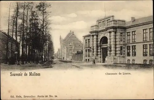 Ak Mechelen Mecheln Malines Flandern Antwerpen, Chaussee de Lierre