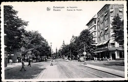 Ak Antwerpen Flandern, Avenue de Keyser, Keyserlei