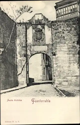 Ak Hondarribia Fuenterrabia Baskenland, Puerta historica