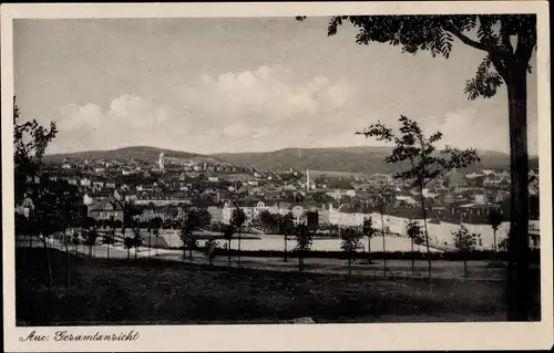 Ak Aue im Erzgebirge Sachsen, Gesamtansicht