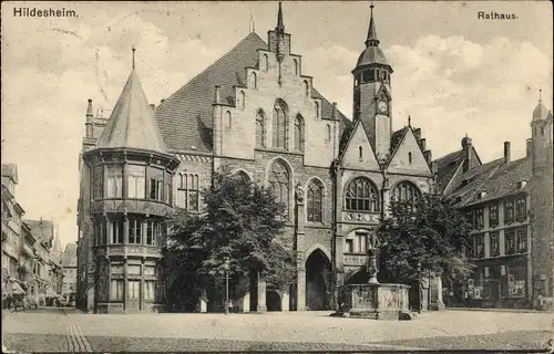 Ak Hildesheim in Niedersachsen, Rathaus