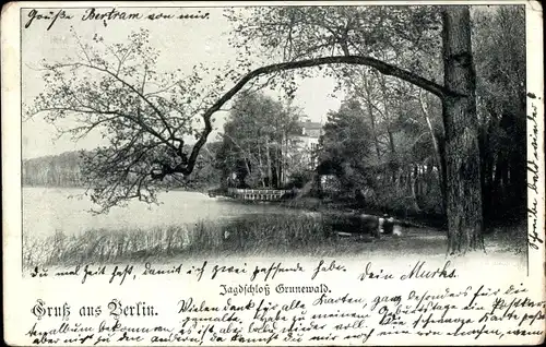 Ak Berlin Zehlendof Dahlem, Jagdschloss Grunewald