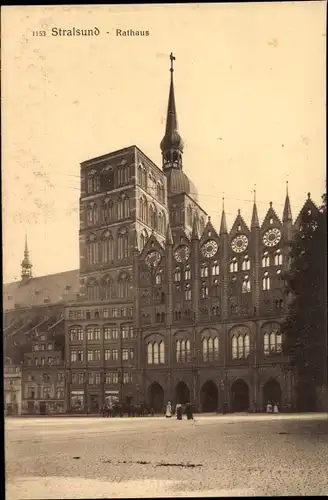 Ak Stralsund in Vorpommern, Rathaus