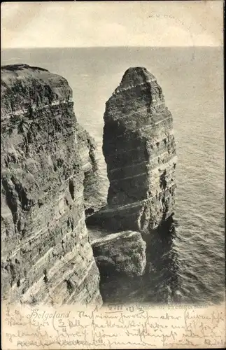 Ak Nordseeinsel Helgoland, Mönch, Predigerstuhl