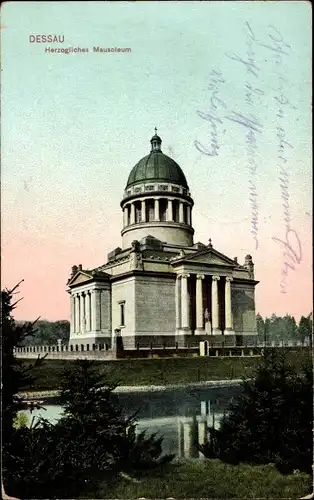 Ak Dessau in Sachsen Anhalt, Herzogliches Mausoleum