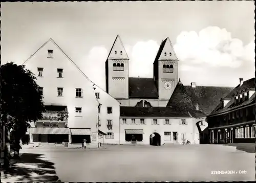 Ak Steingaden in Oberbayern, Marktplatz, Geschäft Hans Echtler