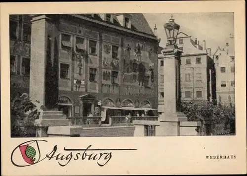 Ak Augsburg in Schwaben, Weberhaus