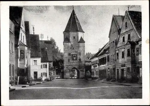 Ak Aichach in Schwaben, Hauptstraße, Unteres Tor