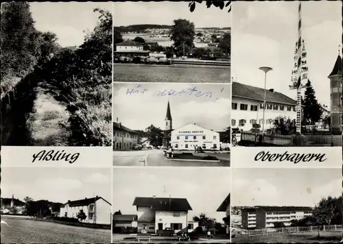 Ak Aßling in Oberbayern, Teilansichten