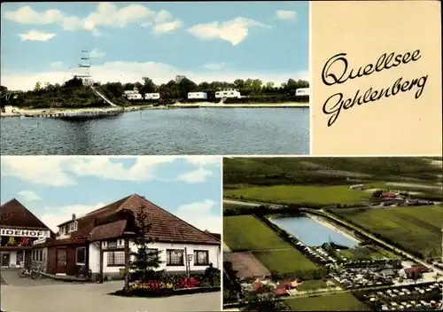 Ak Gehlenberg Friesoythe Niedersachsen, Quellsee, Gasthaus