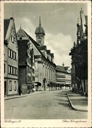 Ak Dillingen im Saarland, Obere Königstraße