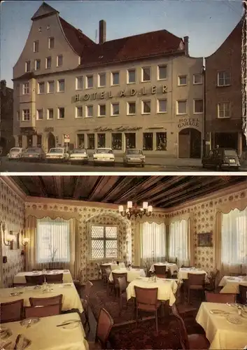 Ak Ingolstadt an der Donau Oberbayern, Hotel Adler, Theresienstraße 22