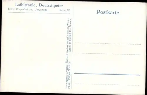 Ak Kärnten, Deutschpeter, Loiblstraße