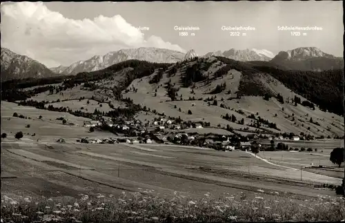 Ak Buching Halblech im Allgäu Schwaben, Kenzen-Hochgebirge, Geiselstein, Gabelschrofen, Panorama