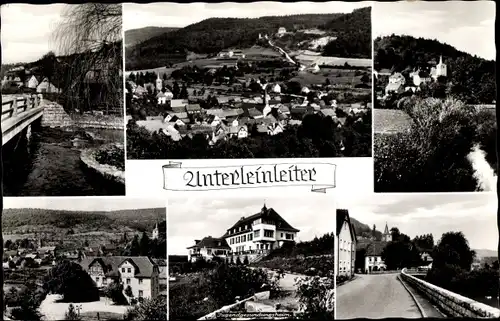 Ak Unterleinleiter Bayern, Panorama, Jugendgesundungsheim