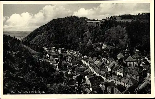 Ak Bad Berneck im Fichtelgebirge Bayern, Totalansicht