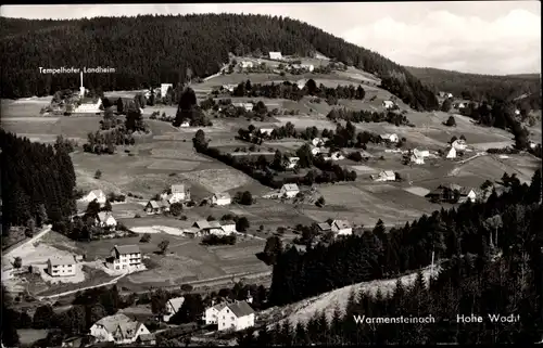 Ak Warmensteinach Oberfranken Bayern, Hohe Wacht, Tempelhofer Landheim, Panorama