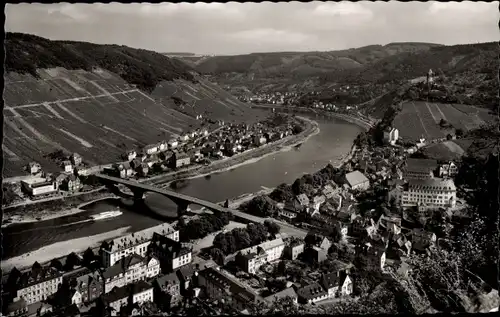 Ak Cochem an der Mosel, Cand, Moselbrücke, Panorama