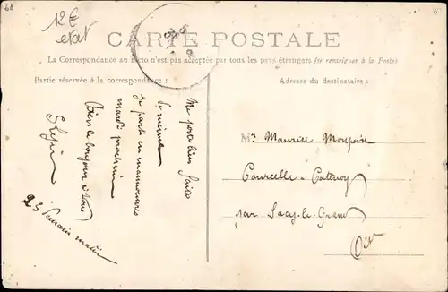 Ak Compiègne Oise, Bahnhof