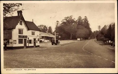 Ak Felbridge Surrey England, Star Corner