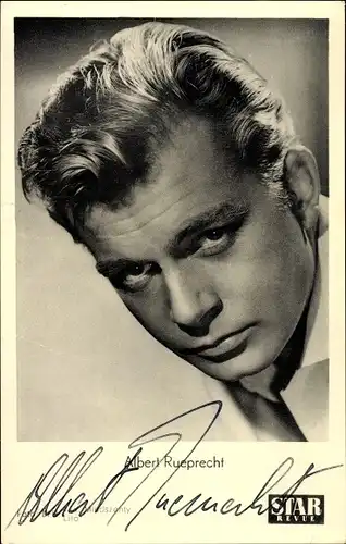Ak Schauspieler Albert Rueprecht, Portrait, Autogramm