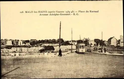 Ak Malo les Bains Nord, Place du Kursaal, Avenue Adolphe-Geeraert