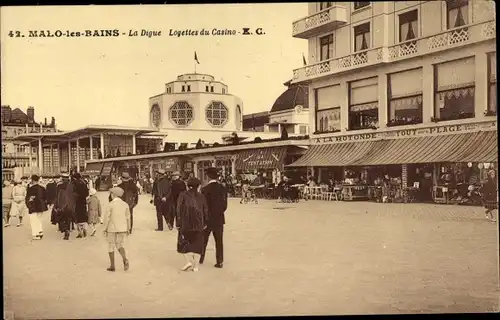 Ak Malo les Bains Nord, La Digue, Kabinen des Casinos