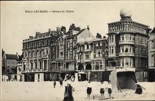 Ak Malo les Bains Nord, Chaletgruppe