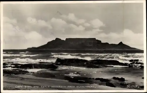 Ak Kapstadt Kapstadt Südafrika, Tafelberg vom Blaauwberg