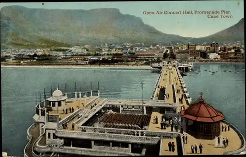 Ak Kapstadt Kapstadt Südafrika, Promenade Pier, Open-Air-Konzerthalle