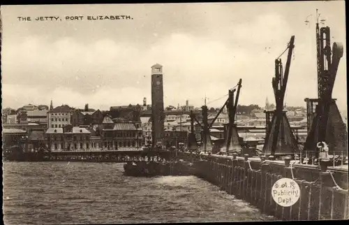 Ak Port Elizabeth Südafrika, der Steg