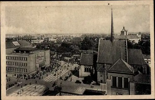 Ak Pardubice Pardubitz Stadt, Teilansicht