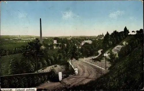 Ak Jaroměřice nad Rokytnou Jaromeritz Region Hochland, Blick auf den Weg