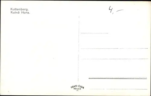 Ak Kutná Hora Kuttenberg Mittelböhmen, Blick auf die Stadt