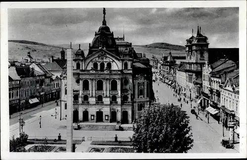 Ak Košice Kassa Kaschau Slowakei, Košice Štefánikova ul und Theater