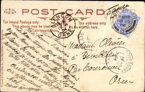 Ak Bramber West Sussex England, Straße