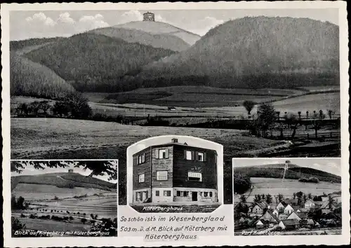 Ak Köterberg Lügde im Weserbergland, Köterberghaus