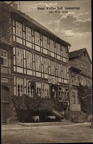 Ak Lamspringe in Niedersachsen, Hotel Weißes Roß