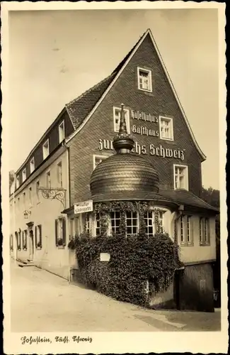 Ak Hohnstein Sächsische Schweiz, Haselhuhns Gasthaus zur Sächsischen Schweiz