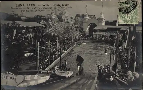 Ak Paris, Luna Park, Wasserrutsche Kulm