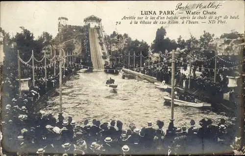 Ak Paris, Luna Park, Wasserrutsche