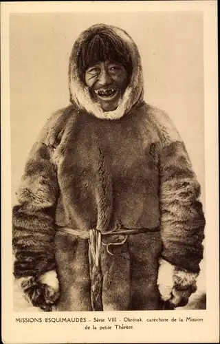 Ak Nunavut Kanada, Missions Esquimaudes, Okrotak, catechiste de la Mission de la petite Therese