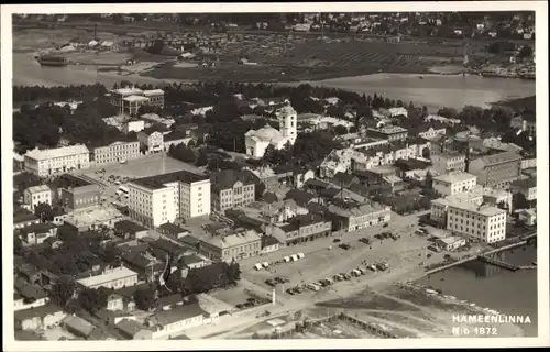 Ak Hämeenlinna Tavastehus Finnland, Fliegeraufnahme