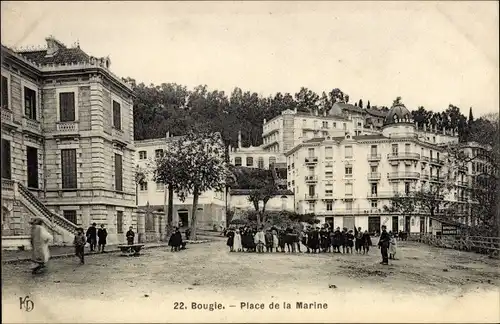 Ak Bougie Algerien, Place de la Marine