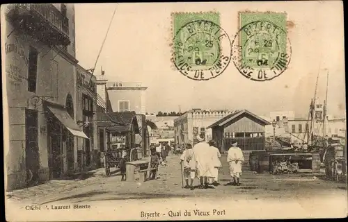 Ak Bizerte Tunesien, Quai du Vieux Port