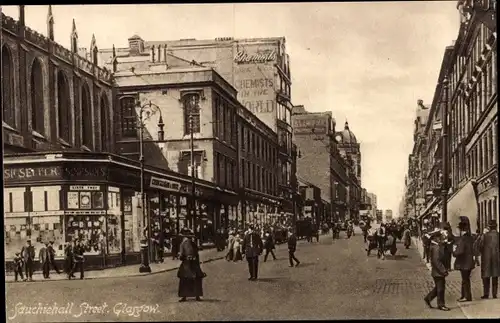 Ak Glasgow Schottland, Sauchiehall Street