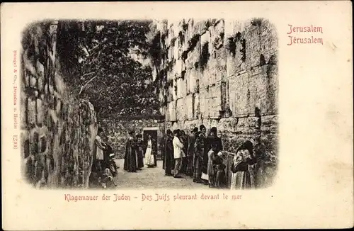 Ak Jerusalem Israel, Klagemauer