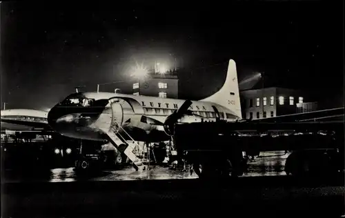 Ak Flughafen Frankfurt am Main, Lufthansa Passagierflugzeug