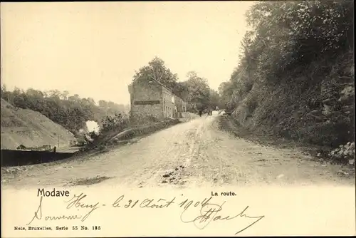 Ak Modave Wallonien Lüttich, la route