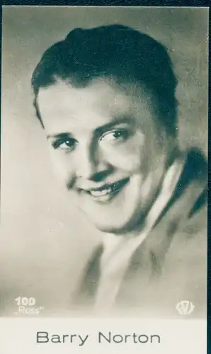 Sammelbild Schauspieler Barry Norton, Portrait, Film-Bild Nr. 100